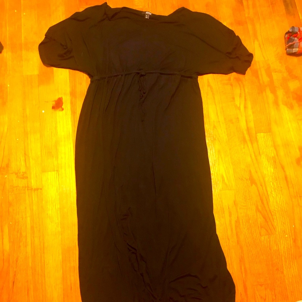 Long black beach dress